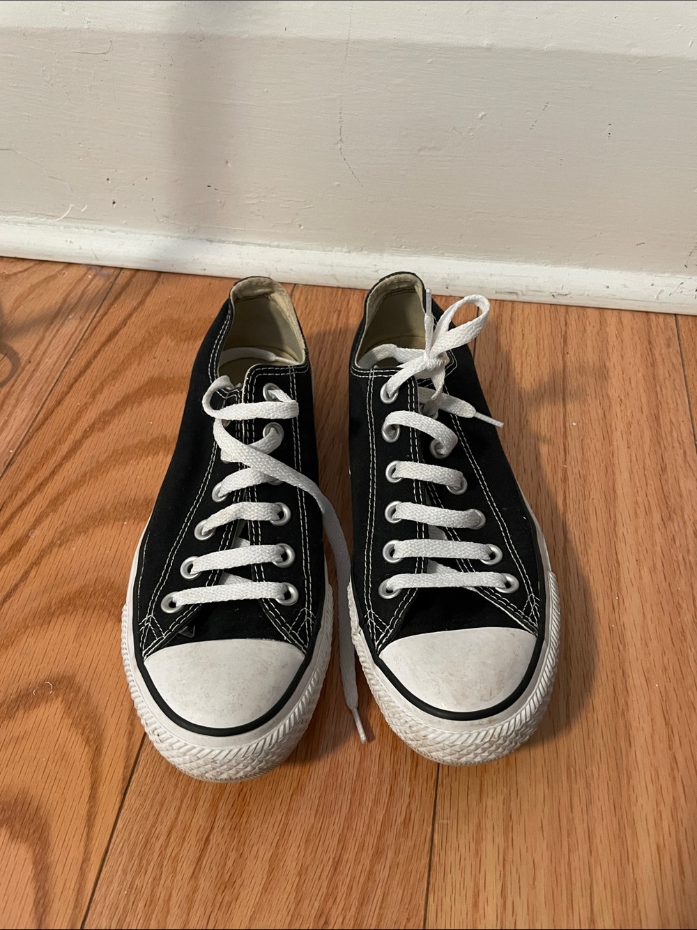 Converse Black and White Low-Top Canvas Sneaker